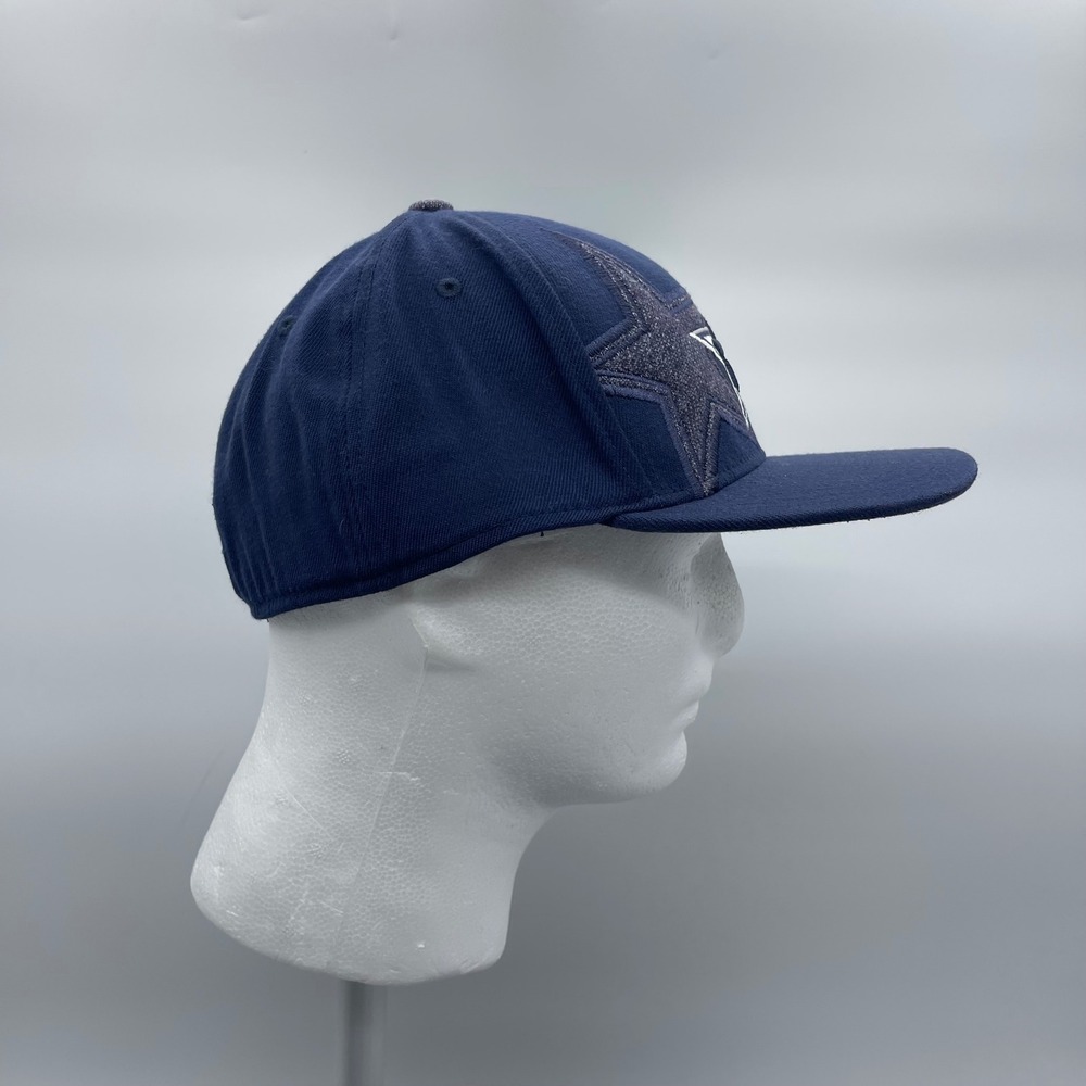 Reebok NFL Onfield Dallas Cowboys L/XL Fitted Hat Navy Blue Double Star Cap - Picture 7 of 11